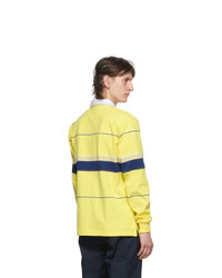 Noah NYC Yellow Stripe Rugby Polo