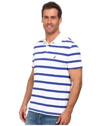 Nautica Short Sleeve Stripe Polo