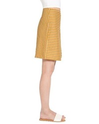 J.o.a. Asymmetrical Stripe Skirt