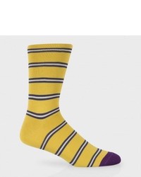 Paul Smith Yellow Old Stripe Socks