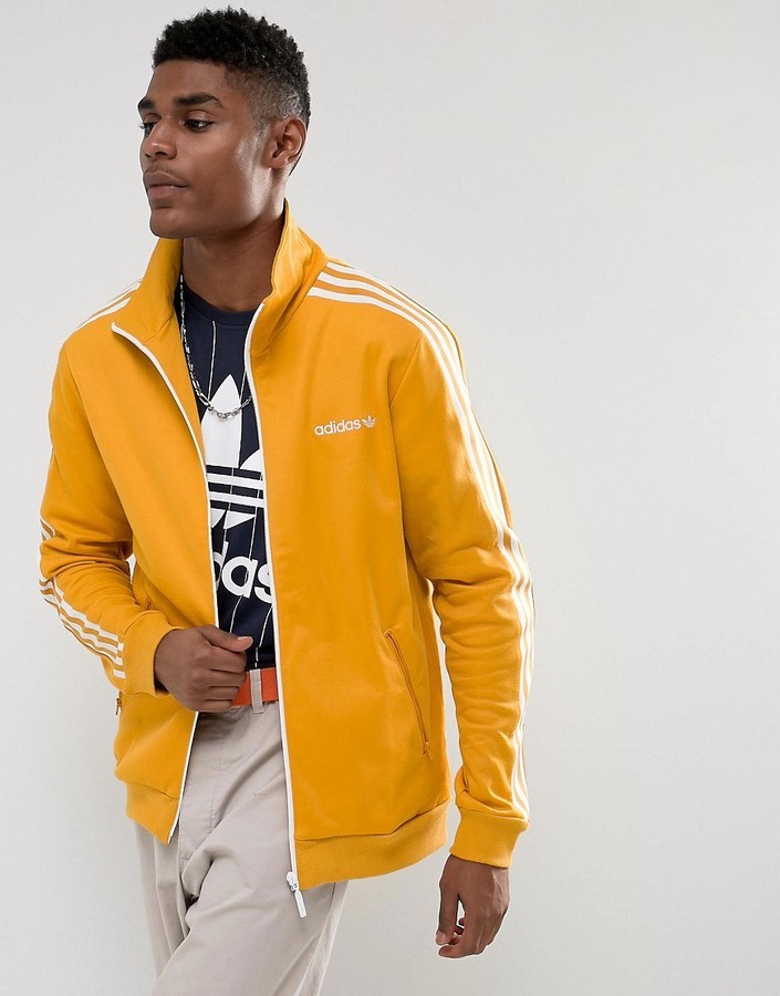 yellow adidas track jacket
