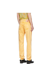 Y/Project Yellow Denim Double Seam Jeans