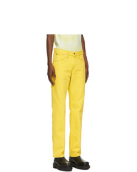 Helmut Lang Yellow Masc Lo Easy Jeans