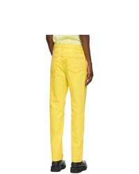 Helmut Lang Yellow Masc Lo Easy Jeans