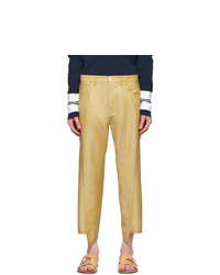 Lanvin Yellow Twisted Jeans