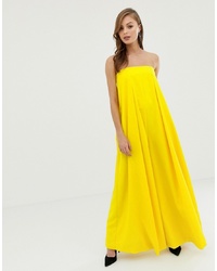 ASOS EDITION Bandeau Wide Leg Jumpsuit