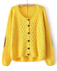 ChicNova Grandpa Cardigan With Elbow Patches