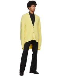 Hed Mayner Yellow Dropped Cardigan
