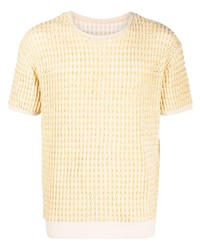 Isa Boulder Short Sleeved Pointelle Knit T Shirt