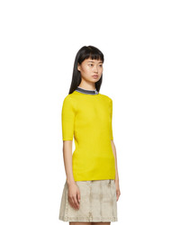 Proenza Schouler Yellow And Black Knit Combo T Shirt