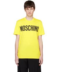 Moschino Yellow Crewneck T Shirt