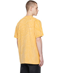 424 Yellow Distressed T Shirt