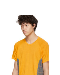 ADIDAS X MISSONI Yellow Wool Cru T Shirt