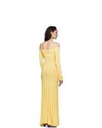 Jacquemus Yellow La Robe Maille Valensole Dress