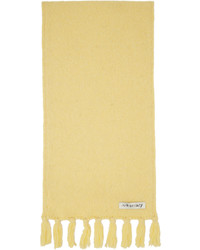 Our Legacy Yellow Knotted Fringe Scarf