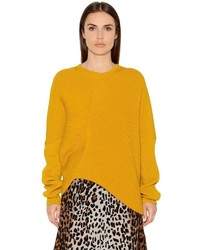 Yellow Knit Wool Sweater