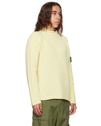 Stone Island Yellow Chenille Sweater