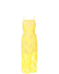 Yellow Lace Cami Dress