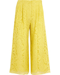 Yellow Lace Culottes