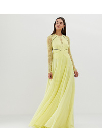 Asos Tall Asos Design T Sleeve Led Pleat Maxi Dress