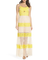 Foxiedox Mia Two Tone Lace Gown