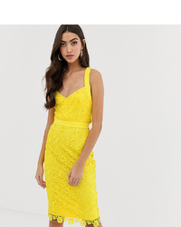 Paper Dolls Tall Crochet Lace Dress With Multiway S In Yellow