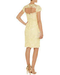 Mikael Mikl Aghal Crocheted Lace Tulle Dress
