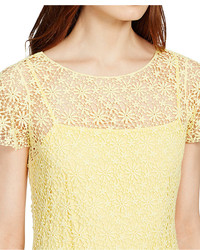Lauren Ralph Lauren Crocheted Lace Short Sleeve Dress
