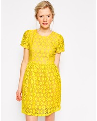 Traffic People Catching Dreams Skater Dress In Daisy Lace
