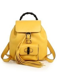 Gucci Bamboo Leather Mini Backpack