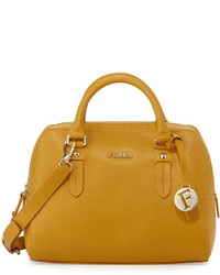 Furla Elena Small Leather Satchel Bag Girasole