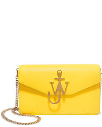 J.W.Anderson Logo Leather Shoulder Bag Yellow