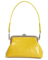 MARQUES ALMEIDA Marquesalmeida Croc Embossed Leather Handbag Yellow