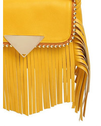 Sara Battaglia Mini Amber Leather Shoulder Bag