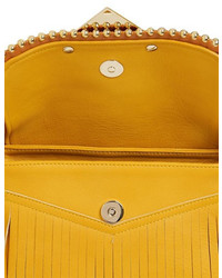 Sara Battaglia Mini Amber Leather Shoulder Bag