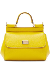 Dolce & Gabbana Yellow Mini Miss Sicily Bag
