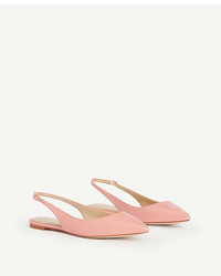 Ann Taylor Marcy Leather Slingback Flats