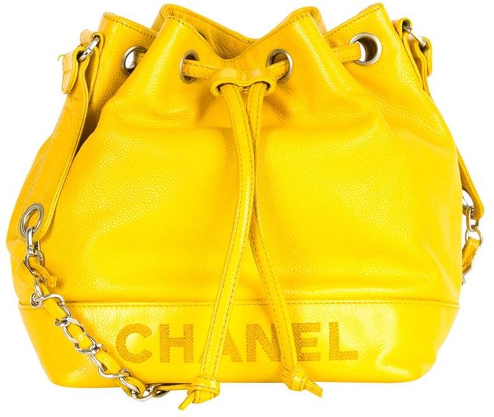 Chanel Vintage Logo Bucket Bag, $3,719, farfetch.com