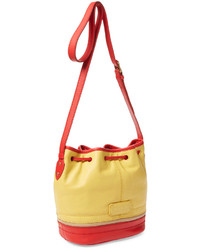 Isabella Fiore Hutton Drawstring Leather Bucket Bag