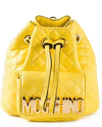 Moschino Mini Logo Bucket Backpack