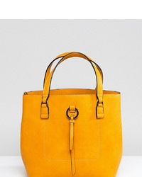 Accessorize Yellow Double Handle Bucket Bag
