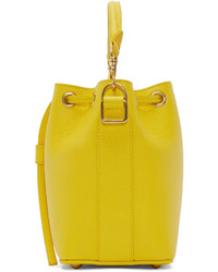 Saint Laurent Yellow Small Emmanuelle Bucket Bag