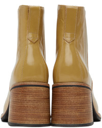 Our Legacy Yellow Low Shaft Chelsea Boots