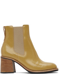 Our Legacy Yellow Low Shaft Chelsea Boots