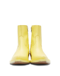 ION Yellow Pointed Boots