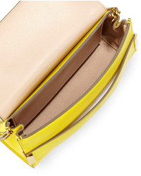 Chloé Chloe Elle Clutch Bag With Shoulder Strap Yellow