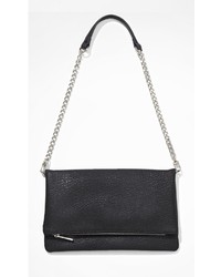Express Fold Over Convertible Clutch Black