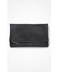 Express Fold Over Convertible Clutch Black