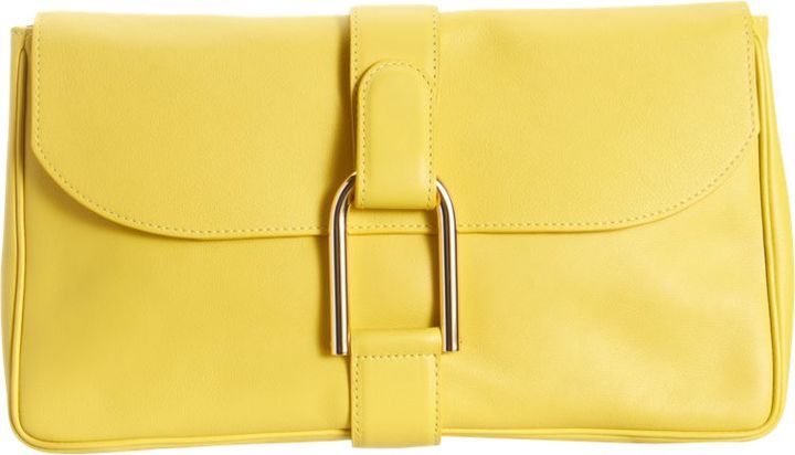 Delvaux Givry Polo Pochette Yellow, $1,400