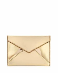 Rebecca Minkoff Leo Metallic Envelope Clutch Bag